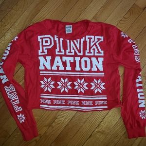 Pink VS Red long sleeve